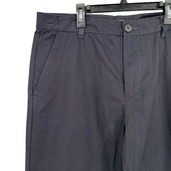 French Connection Mens Chino Pants Cotton Black Flat Front Size Large NWOT - Picture 3 of 10